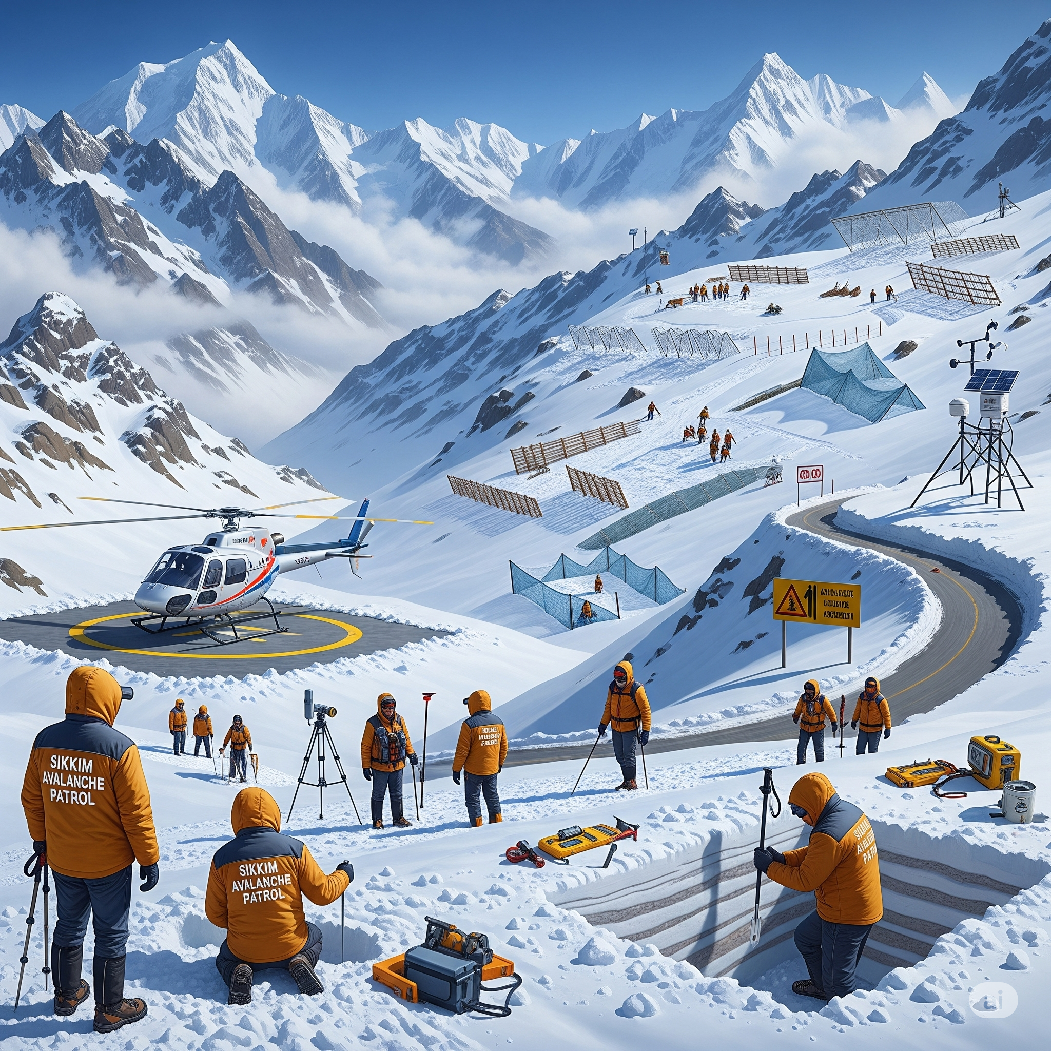 Sikkim Launches Comprehensive Avalanche Safety Plan in Mountain Regions