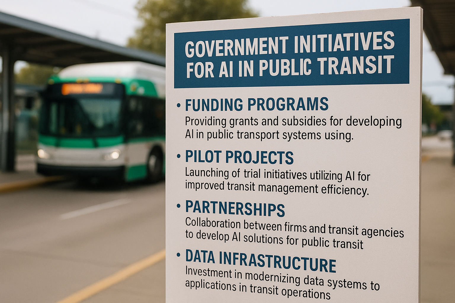 Transforming Transportation Government Initiatives for AI in Public Transit