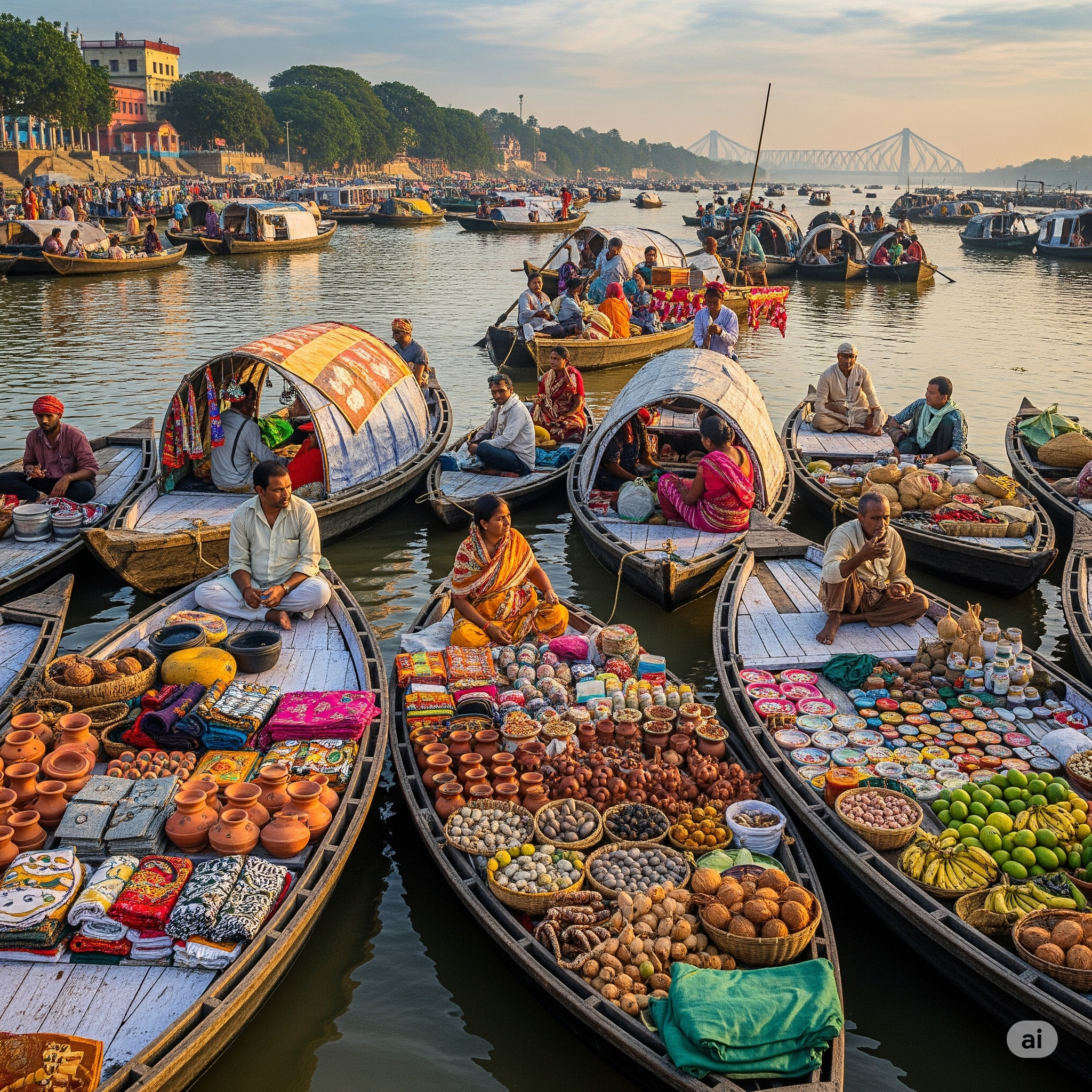 West Bengal Introduces Floating Markets on Hooghly River to Support Local Artisans