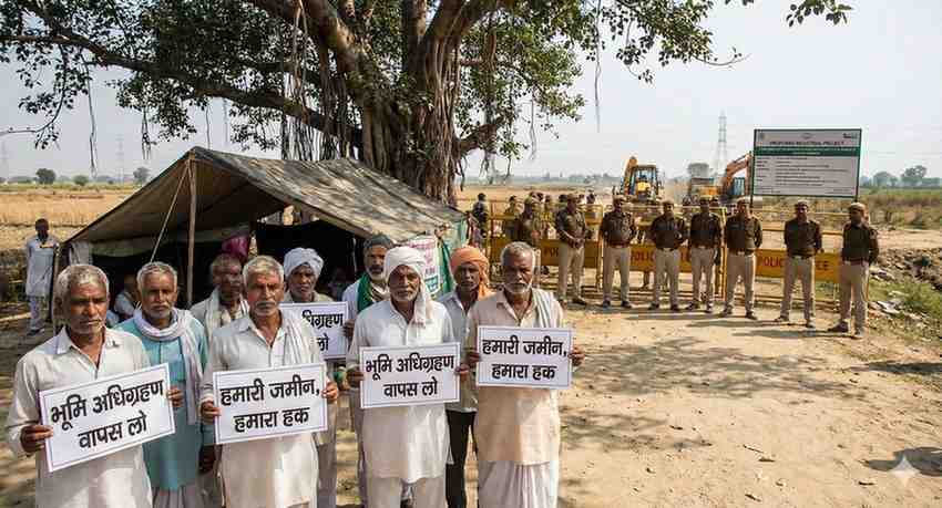 The Controversy Surrounding Land Acquisition in Uttar Pradesh - Development or Displacement