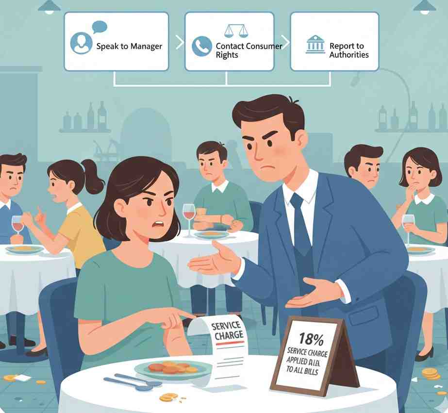 What to Do If a Restaurant Forces Service Charge Complaint Steps