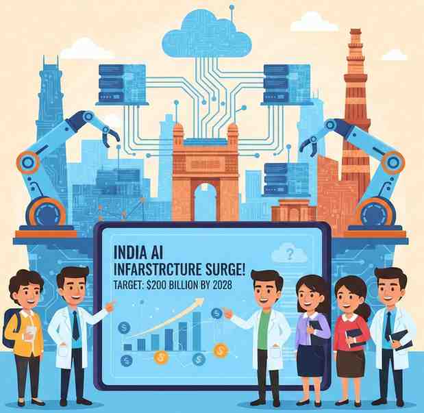 India Targets $200 Billion AI Infrastructure Surge by 2028 A Global Hub in the Making