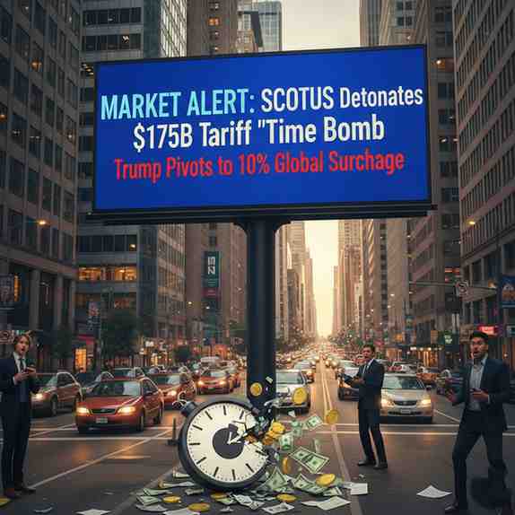 MARKET ALERT: SCOTUS Detonates $175B Tariff "Time Bomb"; Trump Pivots to 10% Global Surcharge