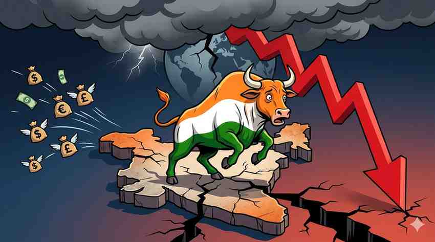 Foreign Institutional Exodus and Geopolitical Shock Trigger Sharp Correction in Indian Equities