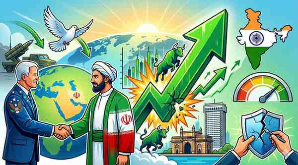 Geopolitical De-escalation Triggers 4% Sensex Rally How US-Iran Ceasefire Reshapes India's Risk Premium