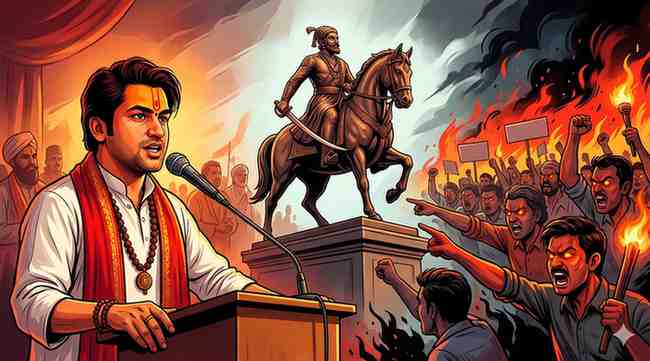 Historical Distortion or Misinterpretation Bageshwar Baba Faces Backlash Over Shivaji Maharaj Remarks