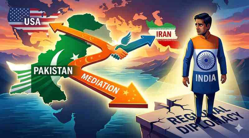 Pakistan's Iran-US Mediation Role Challenges India's Regional Diplomatic Standing