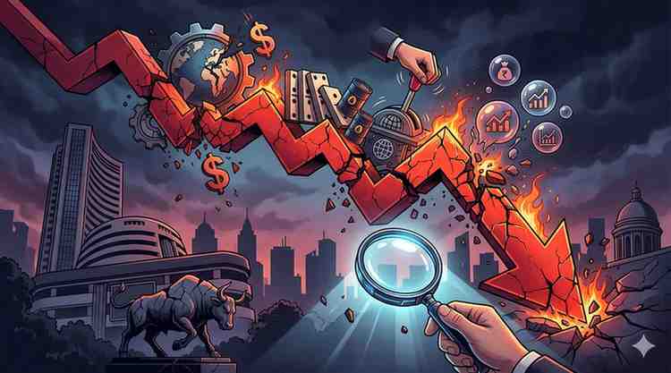 Why Indian Equities Fell Sharply Decoding the Multi-Factor Selloff in Sensex and Nifty