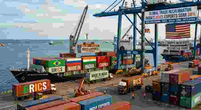 Global Trade Recalibration India’s BRICS Exports Soar 34% as Washington Ramps Up Tariffs