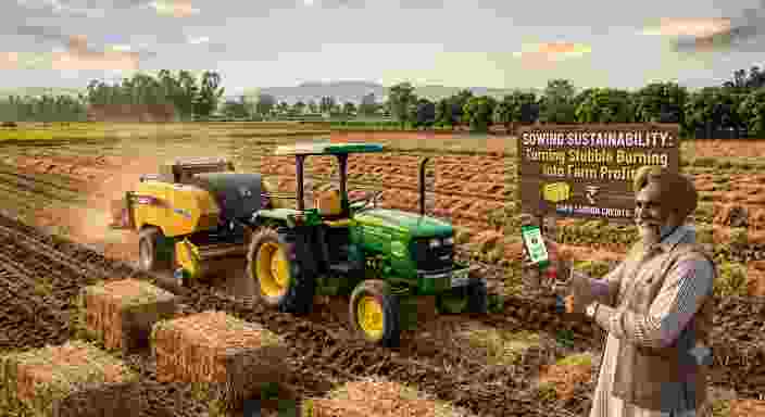 Sowing Sustainability How Carbon Credits Are Turning Stubble Burning into Farm Profits