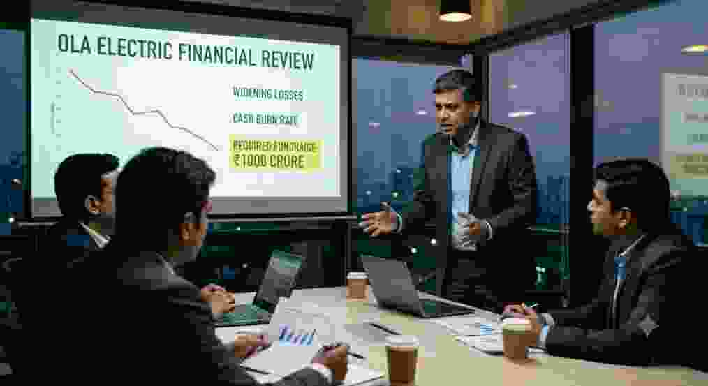 Ola Electric’s Capital Crunch Widening Losses and Cash Burn Force New ₹1,000 Crore Fundraise